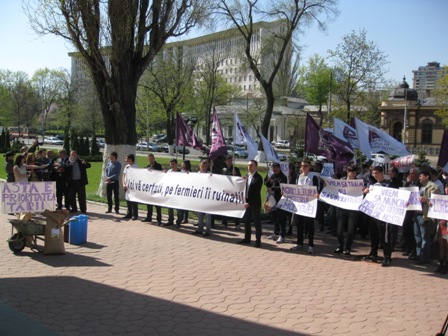 Partidul Popular din Republica Moldova a organizat un protest al fermierilor: 