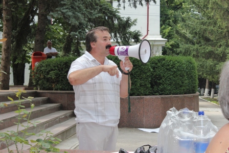 Protest la Orhei, organizat de Partidul Popular din Republica Moldova